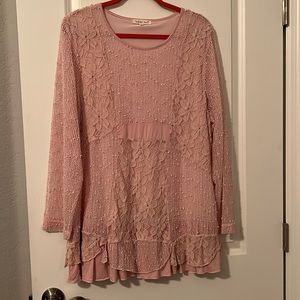 Lace shirt - very different. Sheer sleeves